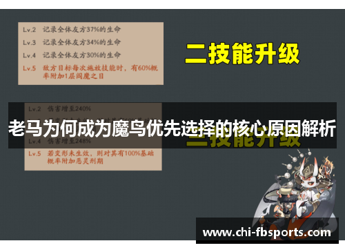 老马为何成为魔鸟优先选择的核心原因解析 老马为何成为魔鸟优先选择的核心原因解析